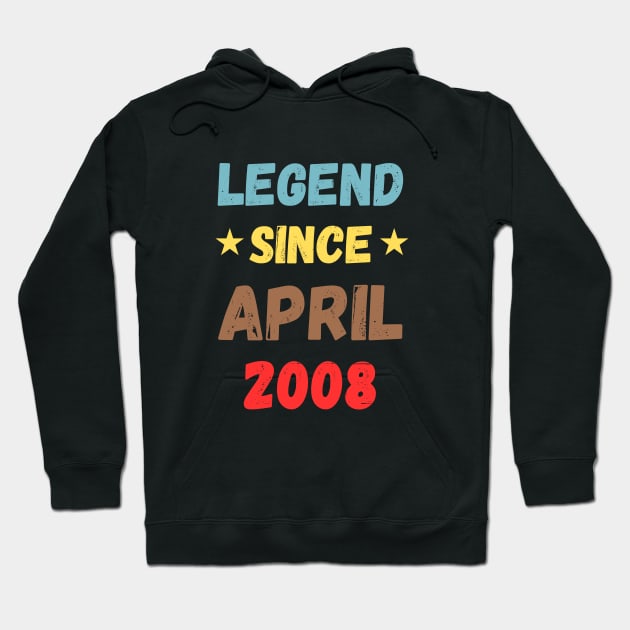 Legend Since April 2008 Hoodie by Montony